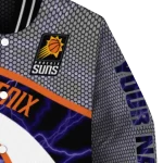 custom phoenix suns electric flash purple varsity jacket best selling