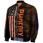 custom phoenix suns flag wood brown bomber jacket best selling