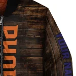 custom phoenix suns flag wood brown bomber jacket best selling