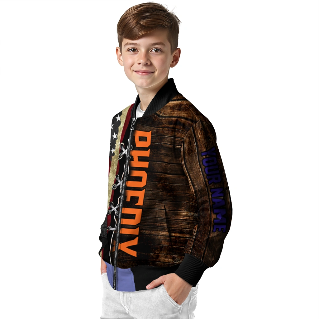 custom phoenix suns flag wood brown bomber jacket trendy custom phoenix suns flag wood brown bomber jacket trendy