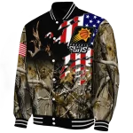 custom phoenix suns patriot deer camouflage varsity jacket best selling
