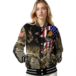 custom phoenix suns patriot deer camouflage varsity jacket best selling