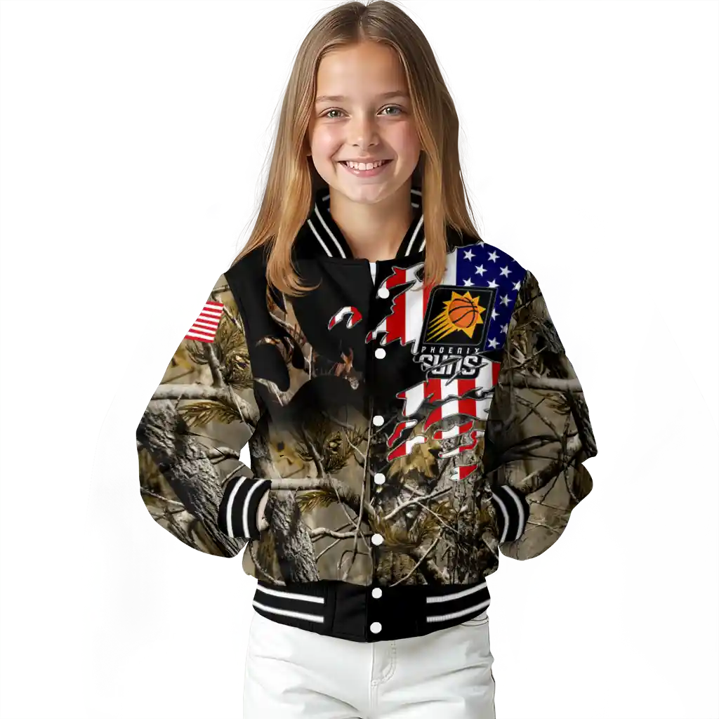 custom phoenix suns patriot deer camouflage varsity jacket top rated custom phoenix suns patriot deer camouflage varsity jacket top rated