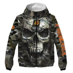 custom phoenix suns skull camo camouflage windbreaker jacket best selling
