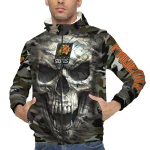 custom phoenix suns skull camo camouflage windbreaker jacket best selling