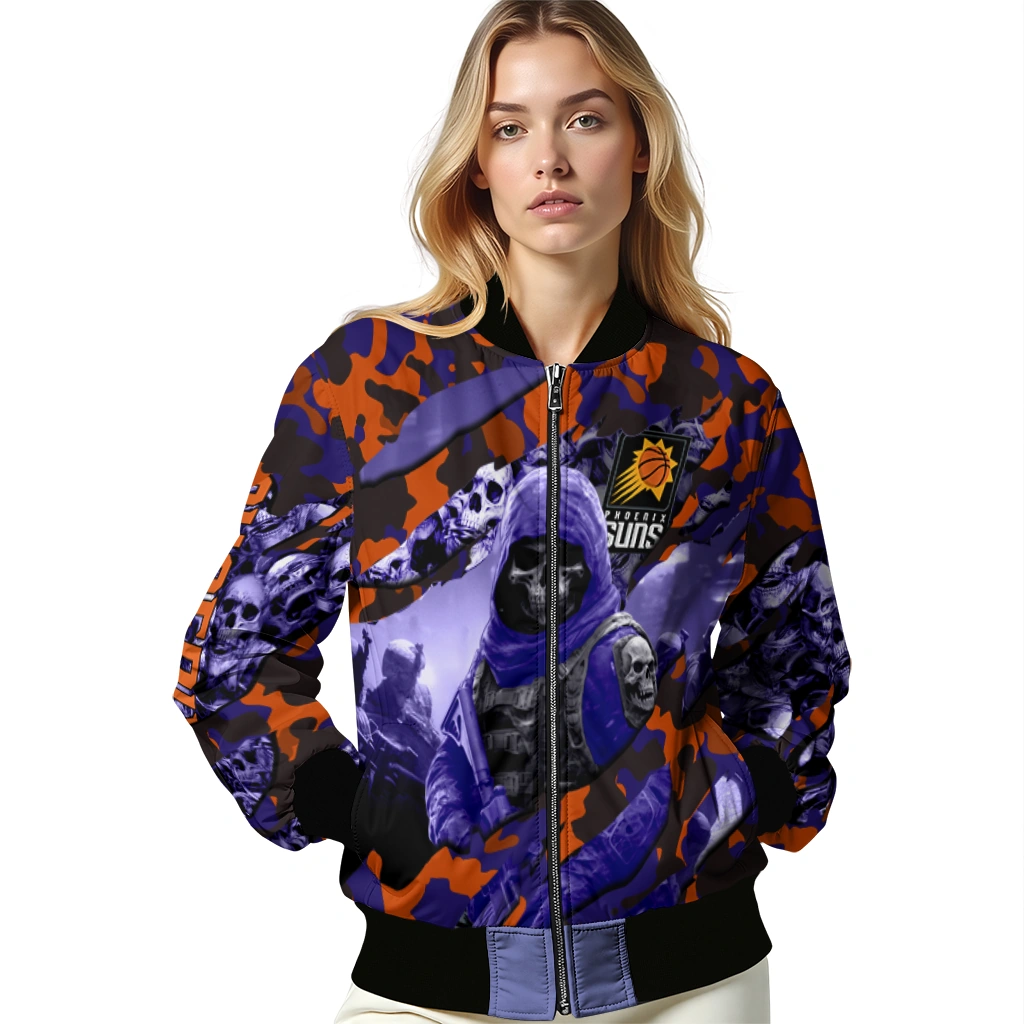 custom phoenix suns skull horde purple bomber jacket latest model custom phoenix suns skull horde purple bomber jacket latest model
