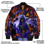 custom phoenix suns skull horde purple bomber jacket best selling