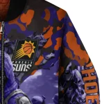 custom phoenix suns skull horde purple bomber jacket best selling