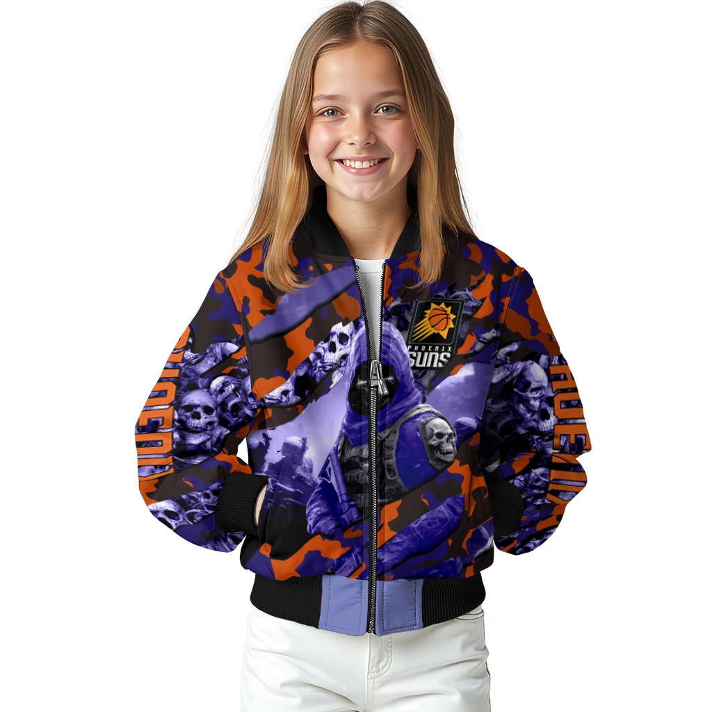 custom phoenix suns skull horde purple bomber jacket top rated custom phoenix suns skull horde purple bomber jacket top rated