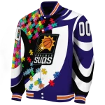custom phoenix suns stars and stripes slashes purple varsity jacket best selling