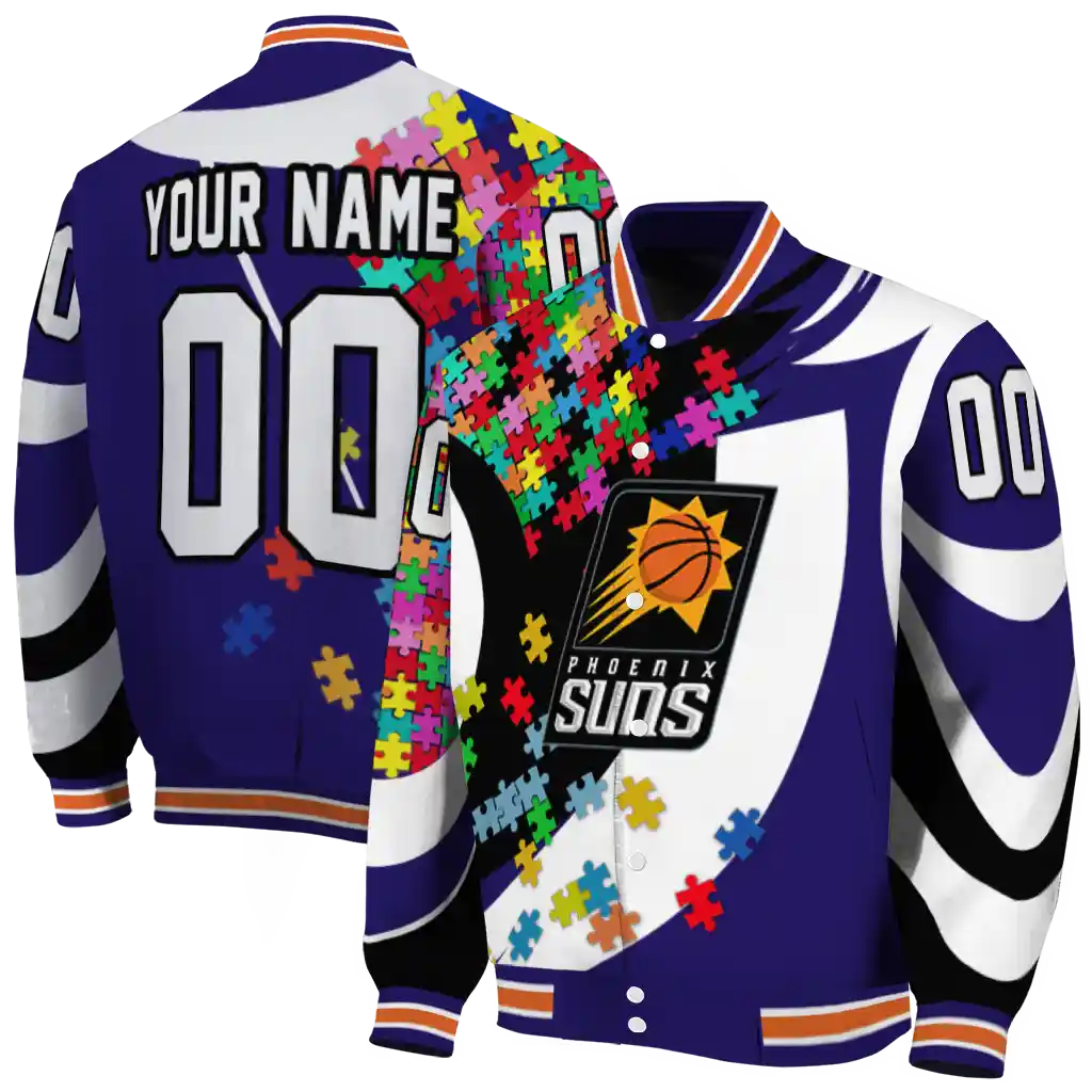 custom phoenix suns stars and stripes slashes purple varsity jacket fashion forward custom phoenix suns stars and stripes slashes purple varsity jacket fashion forward