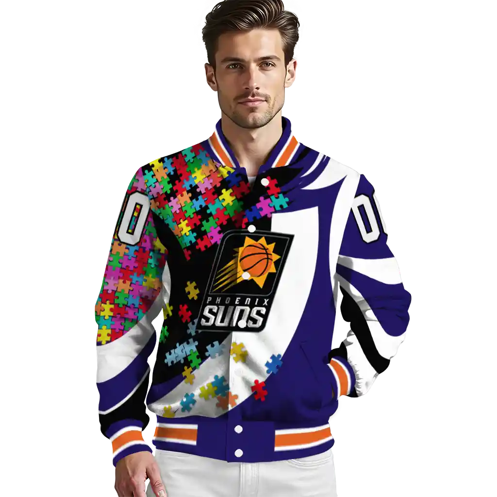 custom phoenix suns stars and stripes slashes purple varsity jacket high quality custom phoenix suns stars and stripes slashes purple varsity jacket high quality