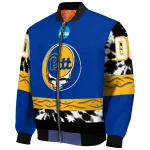 custom pittsburgh panthers circle skull royal blue black bomber jacket best selling
