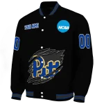 custom pittsburgh panthers claw shred black varsity jacket best selling