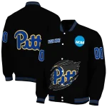custom pittsburgh panthers claw shred black varsity jacket best selling