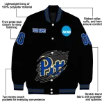 custom pittsburgh panthers claw shred black varsity jacket best selling