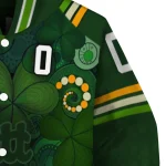 custom pittsburgh panthers shamrock vortex green varsity jacket best selling