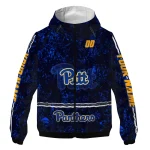 custom pittsburgh panthers shards cluster royal blue windbreaker jacket best selling