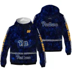 custom pittsburgh panthers shards cluster royal blue windbreaker jacket best selling