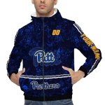 custom pittsburgh panthers shards cluster royal blue windbreaker jacket best selling
