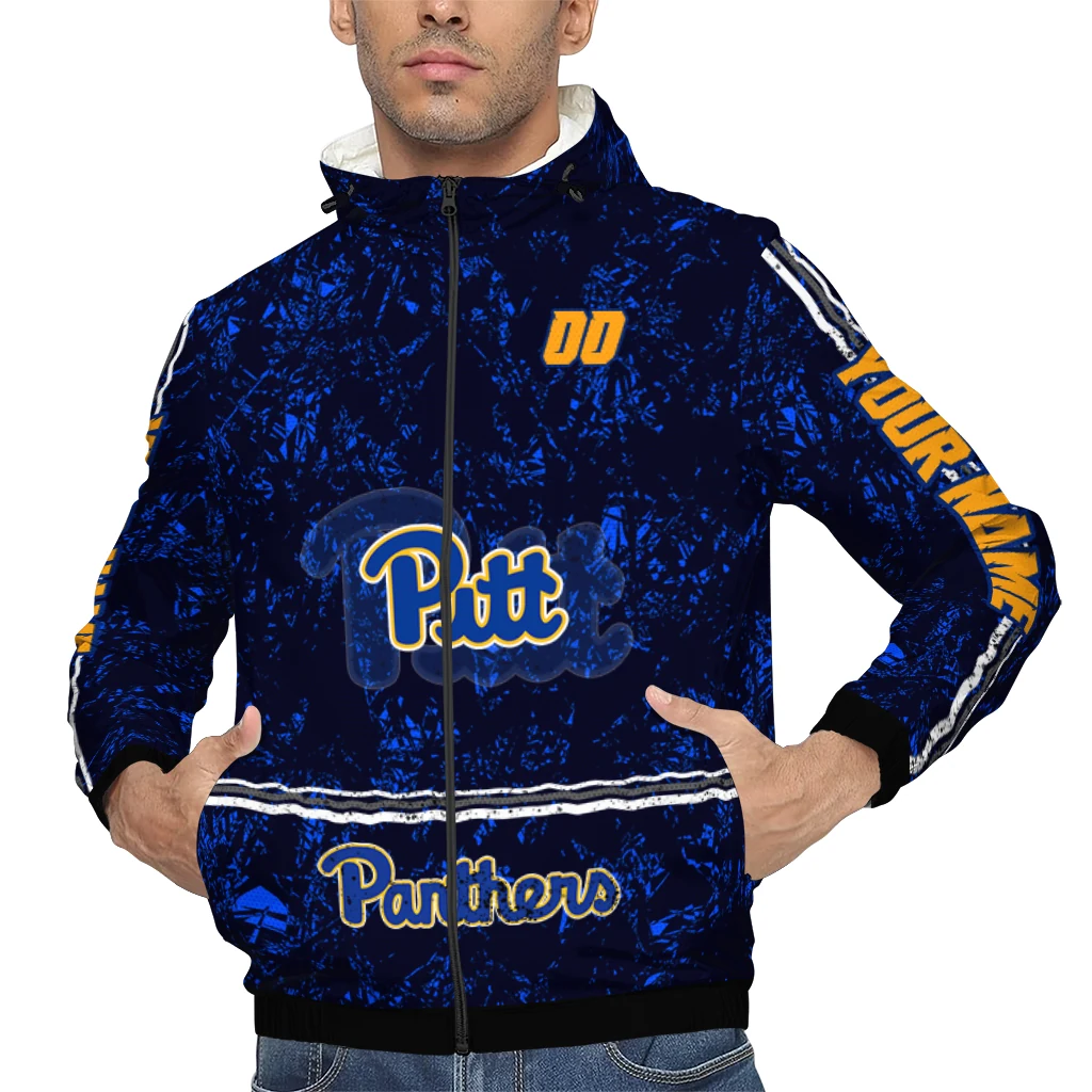 custom pittsburgh panthers shards cluster royal blue windbreaker jacket top rated custom pittsburgh panthers shards cluster royal blue windbreaker jacket top rated