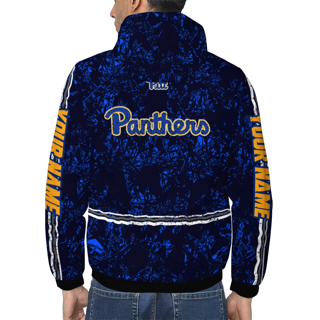 custom pittsburgh panthers shards cluster royal blue windbreaker jacket trendy custom pittsburgh panthers shards cluster royal blue windbreaker jacket trendy