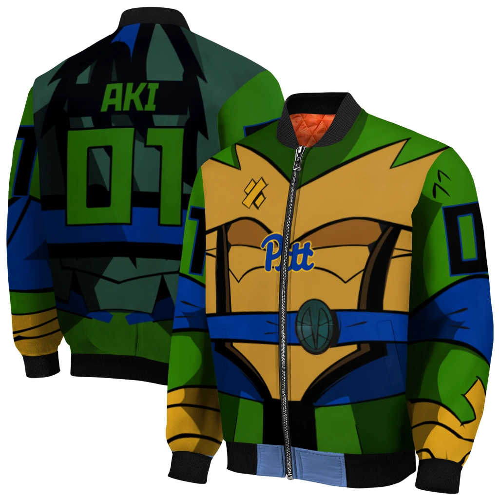 custom pittsburgh panthers turtle armor bomber jacket best selling custom pittsburgh panthers turtle armor bomber jacket best selling