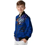 custom pittsburgh panthers usa flag claws royal blue bomber jacket best selling