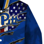 custom pittsburgh panthers usa flag claws royal blue varsity jacket best selling