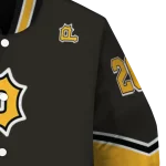 custom pittsburgh pirates chevron style black varsity jacket best selling