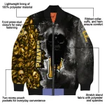 custom pittsburgh pirates skull cluster black bomber jacket best selling
