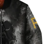 custom pittsburgh pirates skull cluster black bomber jacket best selling
