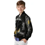 custom pittsburgh pirates skull cluster black bomber jacket best selling