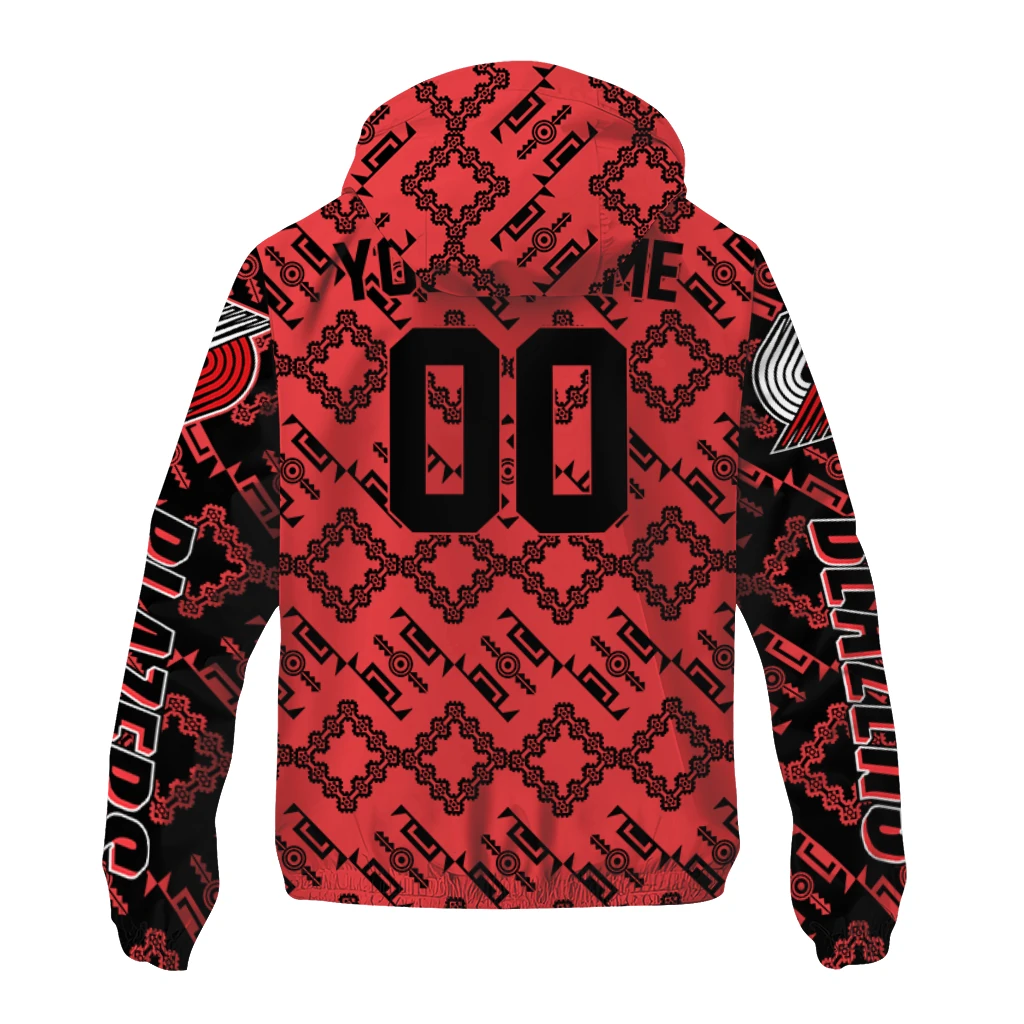 custom portland trail blazers trellis mesh red windbreaker jacket fashion forward custom portland trail blazers trellis mesh red windbreaker jacket fashion forward