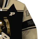 custom purdue boilermakers reaper hands gold black varsity jacket best selling