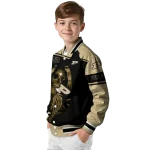custom purdue boilermakers reaper hands gold black varsity jacket best selling