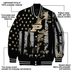 custom purdue boilermakers star stripes gold black varsity jacket best selling