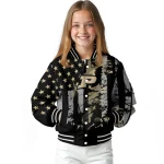 custom purdue boilermakers star stripes gold black varsity jacket best selling