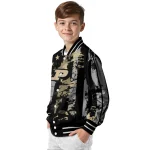 custom purdue boilermakers star stripes gold black varsity jacket best selling