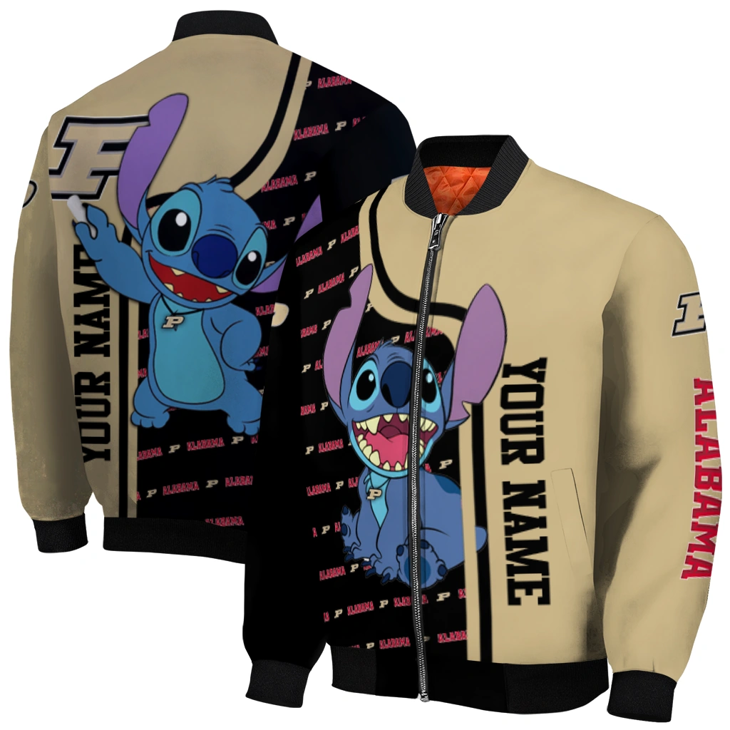 custom purdue boilermakers stitch laughing gold bomber jacket best selling custom purdue boilermakers stitch laughing gold bomber jacket best selling