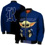 custom rice owls adorable yoda navy blue black bomber jacket best selling