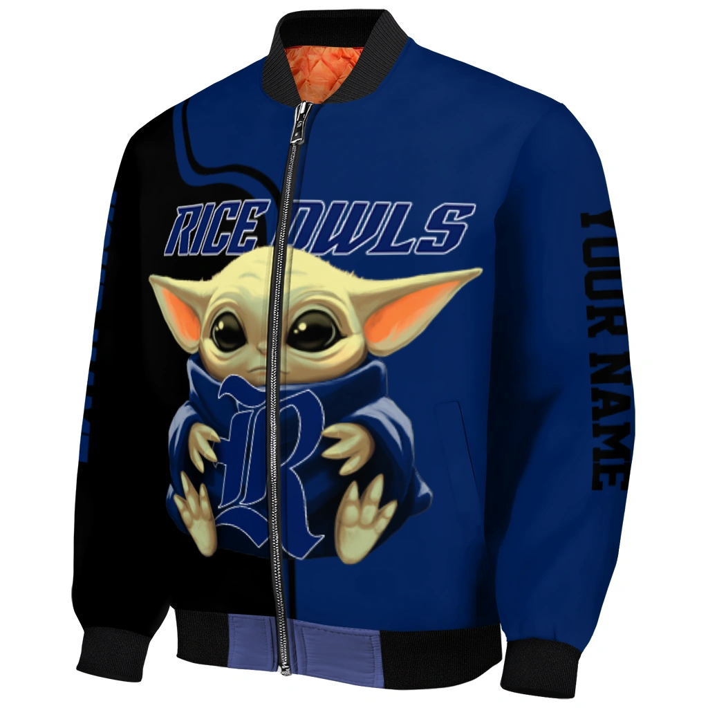 custom rice owls adorable yoda navy blue black bomber jacket fashion forward custom rice owls adorable yoda navy blue black bomber jacket fashion forward