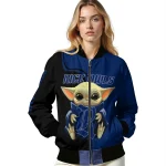 custom rice owls adorable yoda navy blue black bomber jacket best selling