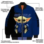 custom rice owls adorable yoda navy blue black bomber jacket best selling