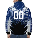 custom rice owls brick motion navy blue black windbreaker jacket best selling