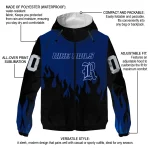 custom rice owls flame trim navy blue black windbreaker jacket best selling