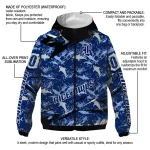 custom rice owls shark art navy blue windbreaker jacket best selling