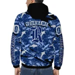 custom rice owls shark art navy blue windbreaker jacket best selling