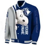custom rice owls snoopy head navy blue varsity jacket best selling
