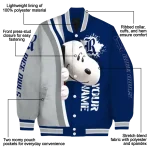 custom rice owls snoopy head navy blue varsity jacket best selling